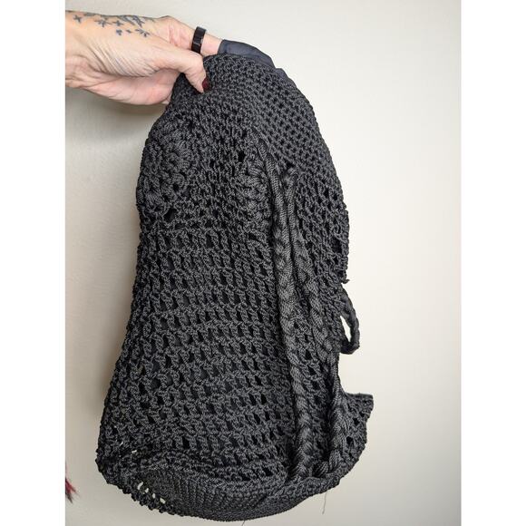 Crochet Bohemian Bucket Bag - Picture 4 of 6